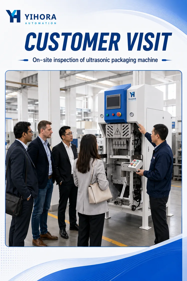 Group examining an ultrasonic valve bag packing machine